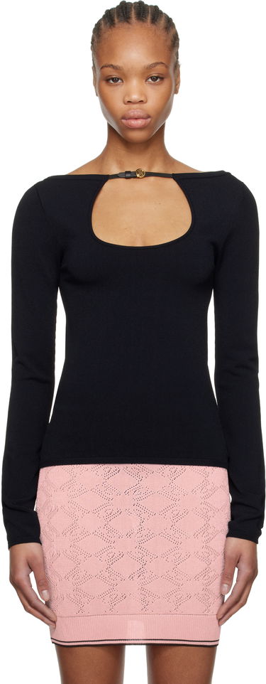 Sweater AMIRI AMIRI Long Sleeve Keyhole T-Shirt Sort | AWKNLS1004, 0