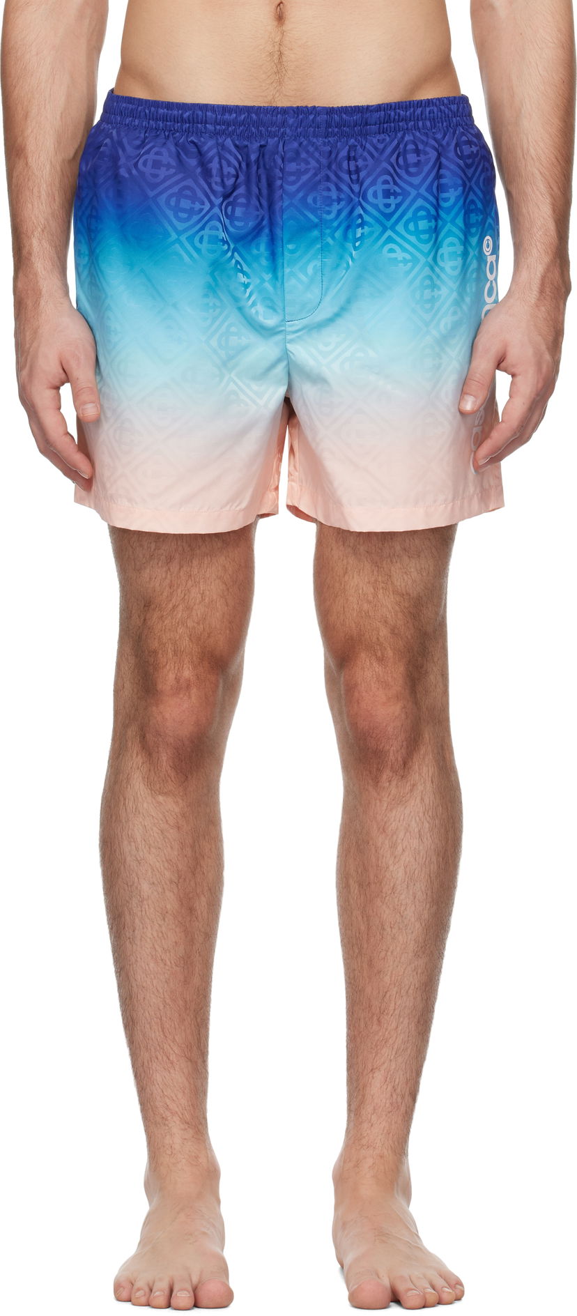 Badetøj Casablanca Printed Swim Shorts Blå | MPS25-TR-224-01