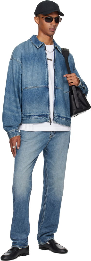 Jakke Fear of God Fear of God ESSENTIALS Denim Trucker Jacket Blå | 202SP254270F, 3
