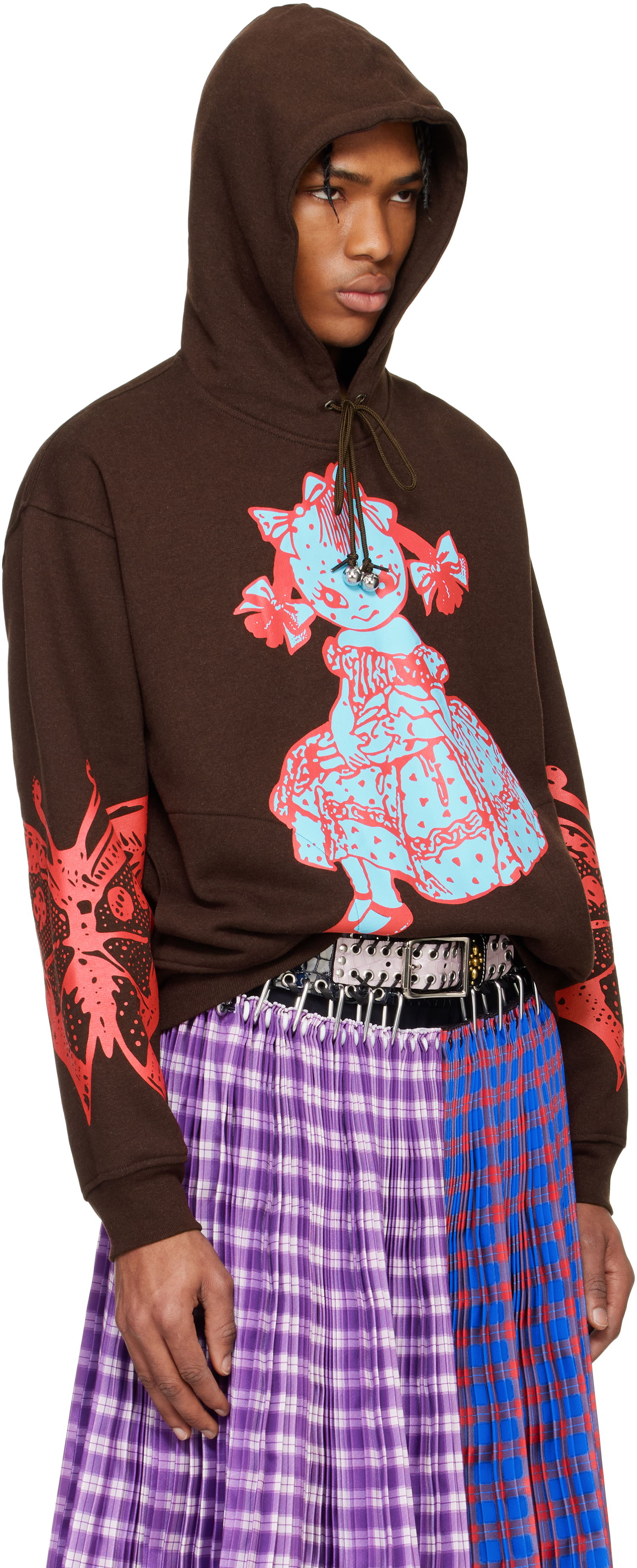 Sweatshirt Chopova Lowena Chopova Lowena Dotty Graphic Hoodie Brun | 5241, 1