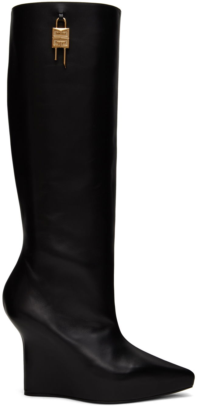 Sneakers og sko Givenchy Givenchy G-Lock Wedge Boots Sort | BE702KE1M1001, 0