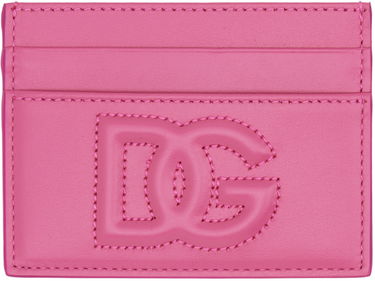 Tegnebog Dolce & Gabbana Pink Embossed Card Holder Lyserød | BI0330AG081, 0