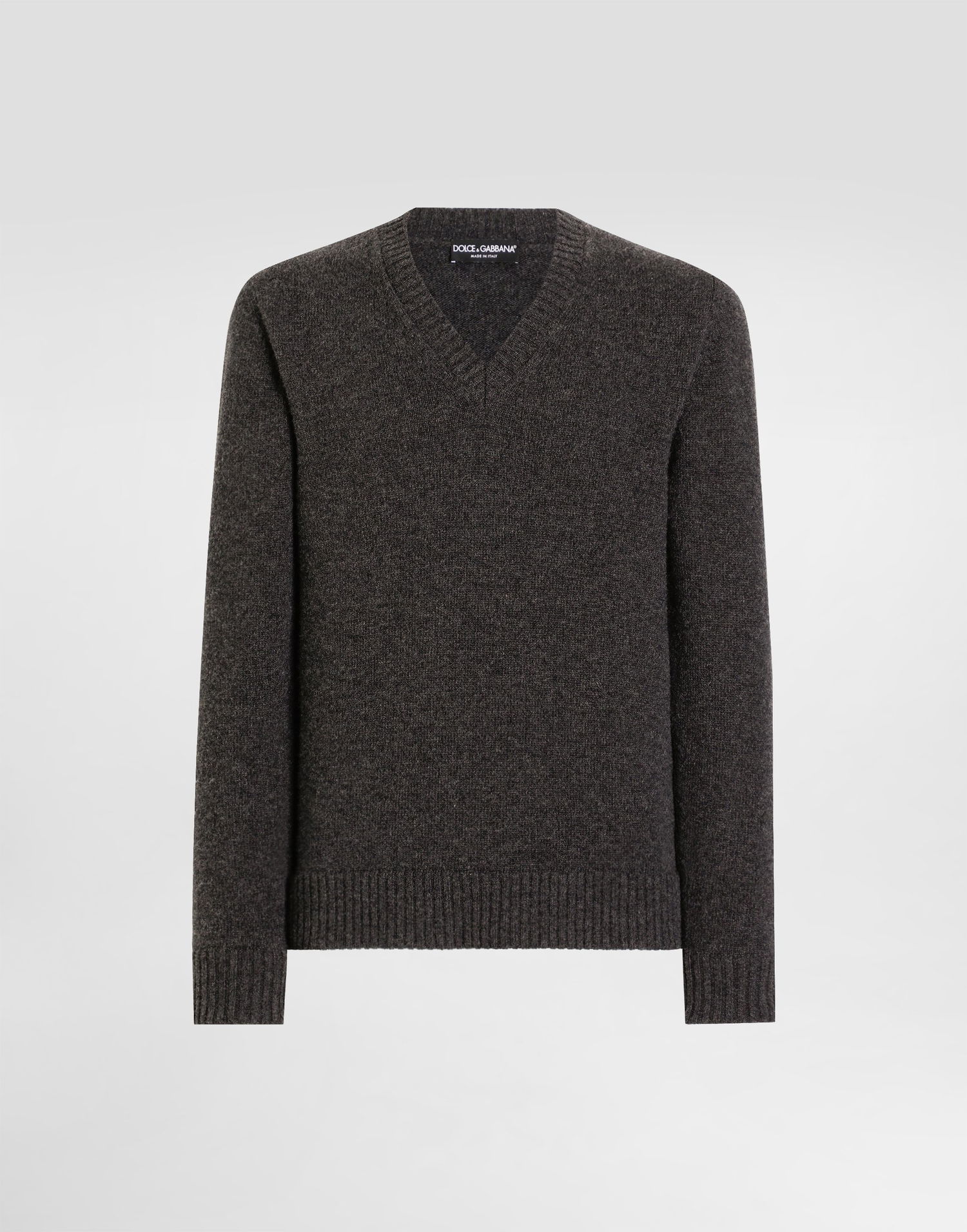 Sweater Dolce & Gabbana Dolce & Gabbana V-Neck Wool Pullover Grå | GXY28TJCVYAN0190, 0