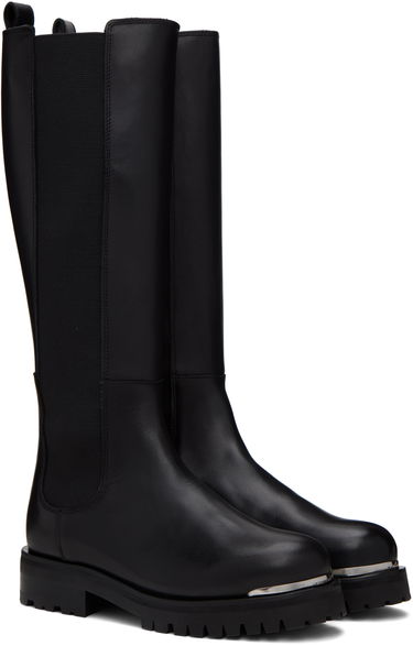 Tøj Anine Bing ANINE BING Justine Lug Sole Knee-High Boots Sort | A-14-1142-000, 3