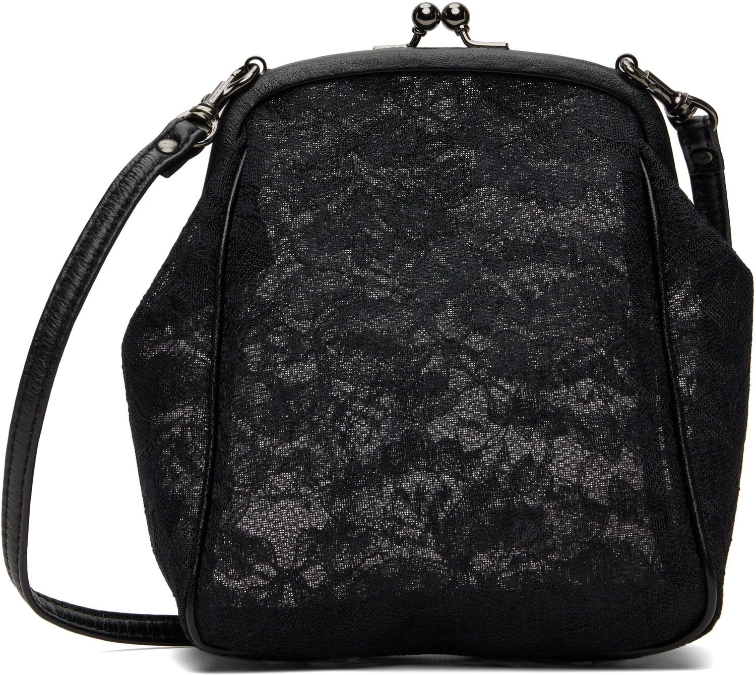 Håndtaske Yohji Yamamoto Yohji Yamamoto Clasp Pouch Bag Sort | DP-A11-902, 0