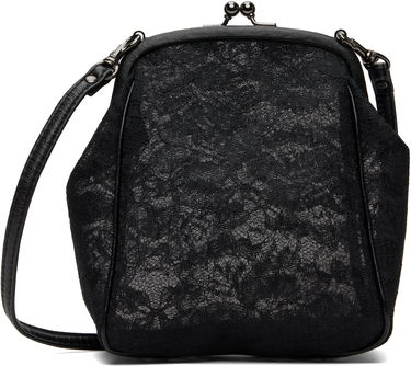 Håndtaske Yohji Yamamoto Yohji Yamamoto Clasp Pouch Bag Sort | DP-A11-902, 0