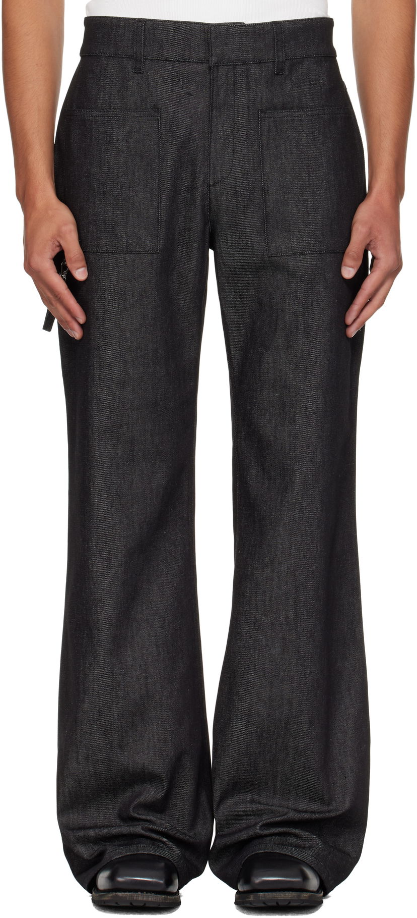Jeans Courrèges Courrèges 2-Pocket Flare Jeans Sort | 325DPA414DE0044