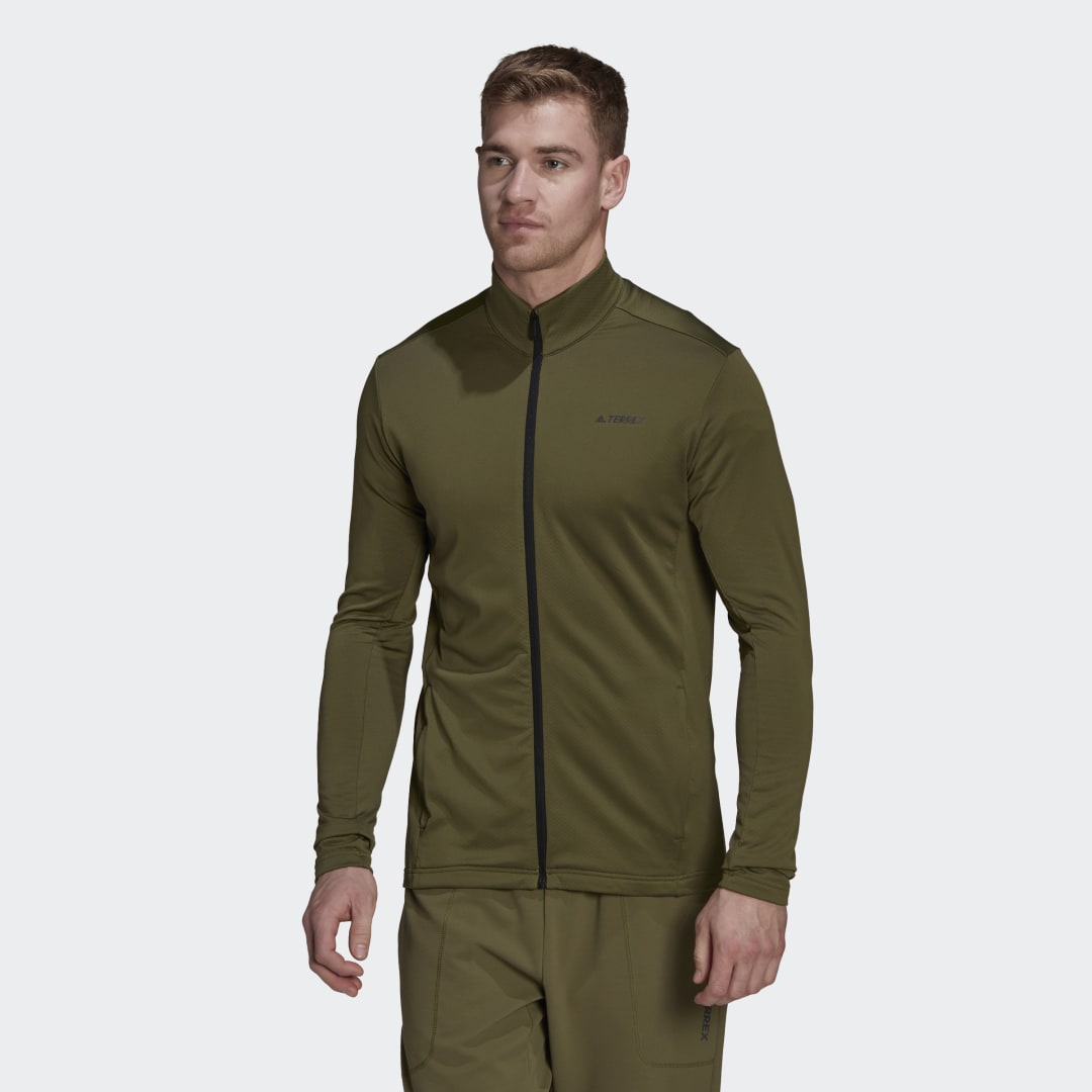 Jakke adidas Performance Terrex Multi Primegreen Full-Zip Fleece Jacket Grøn | HA2294, 0