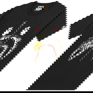 T-shirt BAPE 1St Camo Milo Shark T-Shirt Sort | 002TEJ801005M-BLK, 0