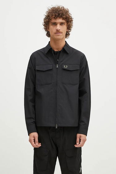 Skjorte Fred Perry Overshirt Pocket Sort | M5684.236, 0