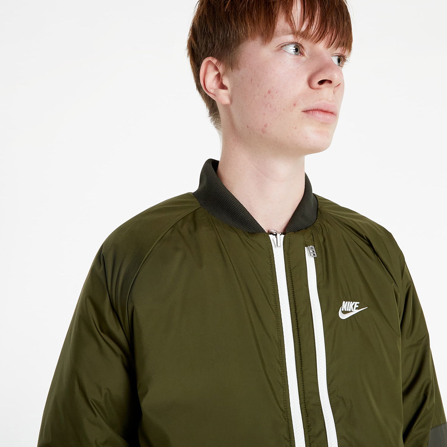 Bomberjakke Nike Sportswear Therma-FIT Legacy M Reversible Bomber Grøn | DD6849-326, 1