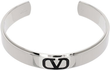 Armbånd Valentino Garavani VLogo Signature Cuff Bracelet "Silver & Black" Metalisk | 4Y2J0R31GMU, 0