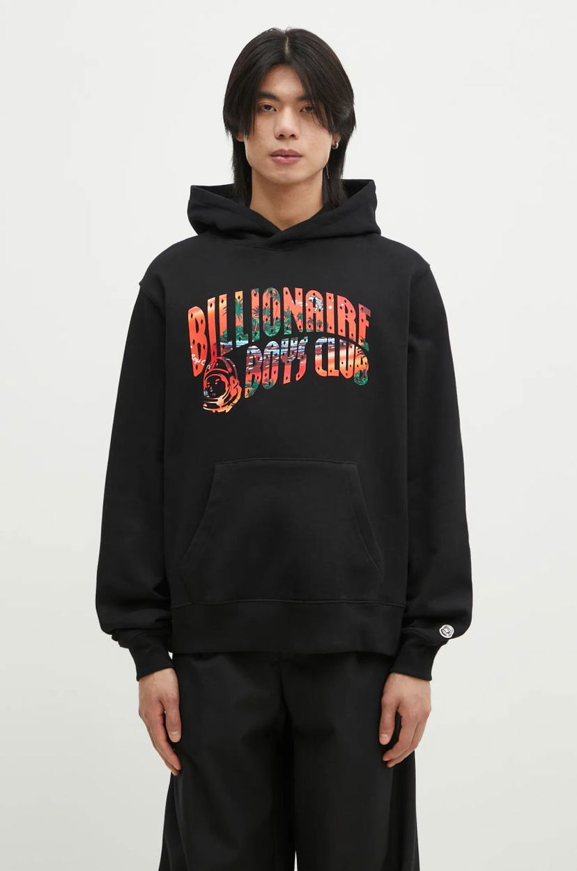 Sweatshirt BILLIONAIRE BOYS CLUB Billionaire Boys Club Tropical Island Fill Arch Logo Popover Hoodie Sort | B24446