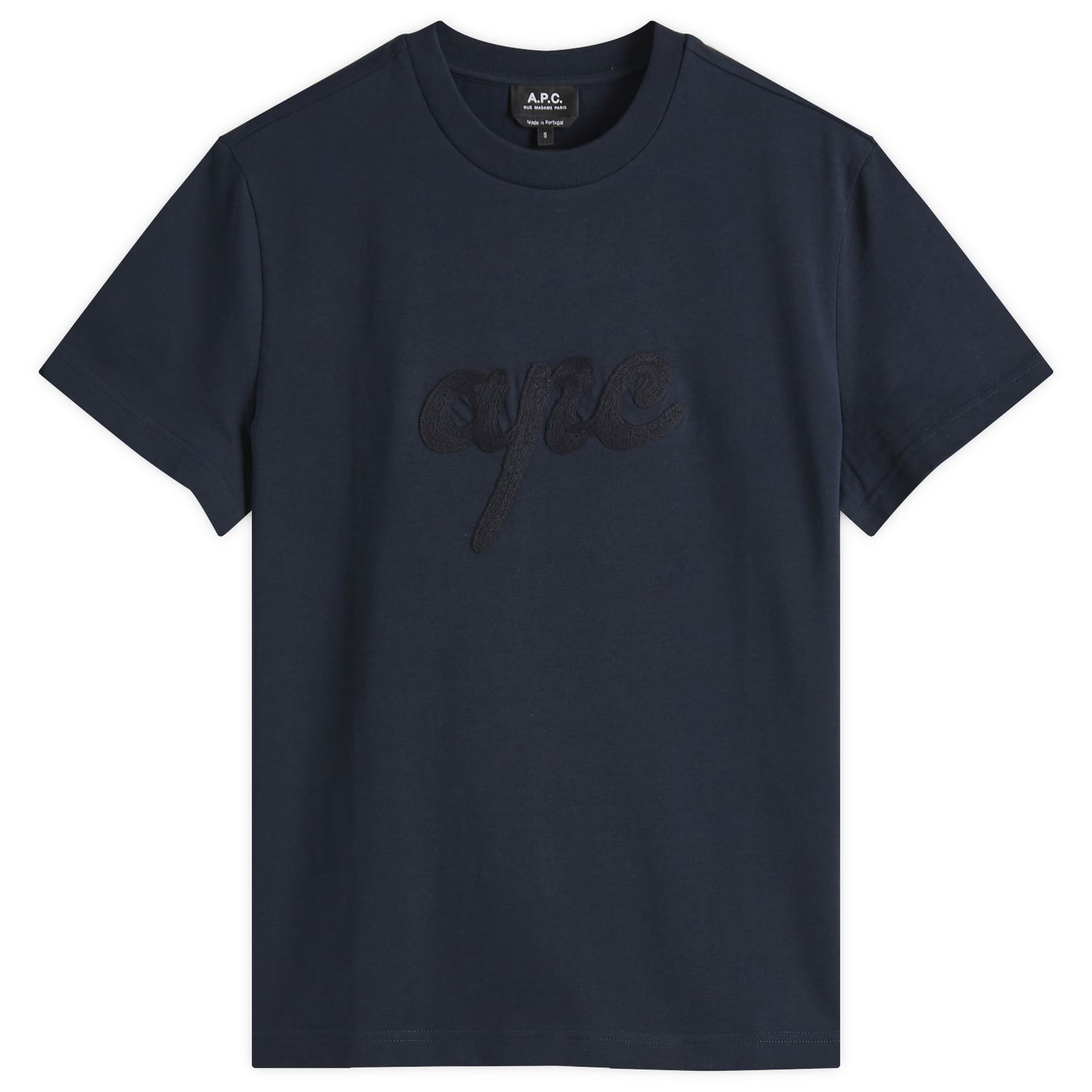 T-shirt A.P.C. Women's Lenny Logo T-Shirt, Size Large Mørkeblå | COHGS-M26504-IAK, 0