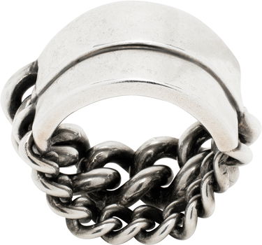 Ring Ann Demeulemeester Ann Demeulemeester Double Chains Ring Metalisk | CO00-W-JR07-JW020-070, 0