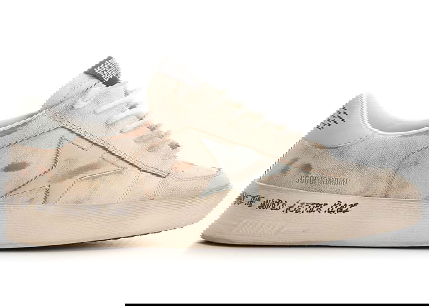 Sneakers og sko Golden Goose Stardan White Vintage Light Blue Beige | GMF00128.F004568.11514, 0