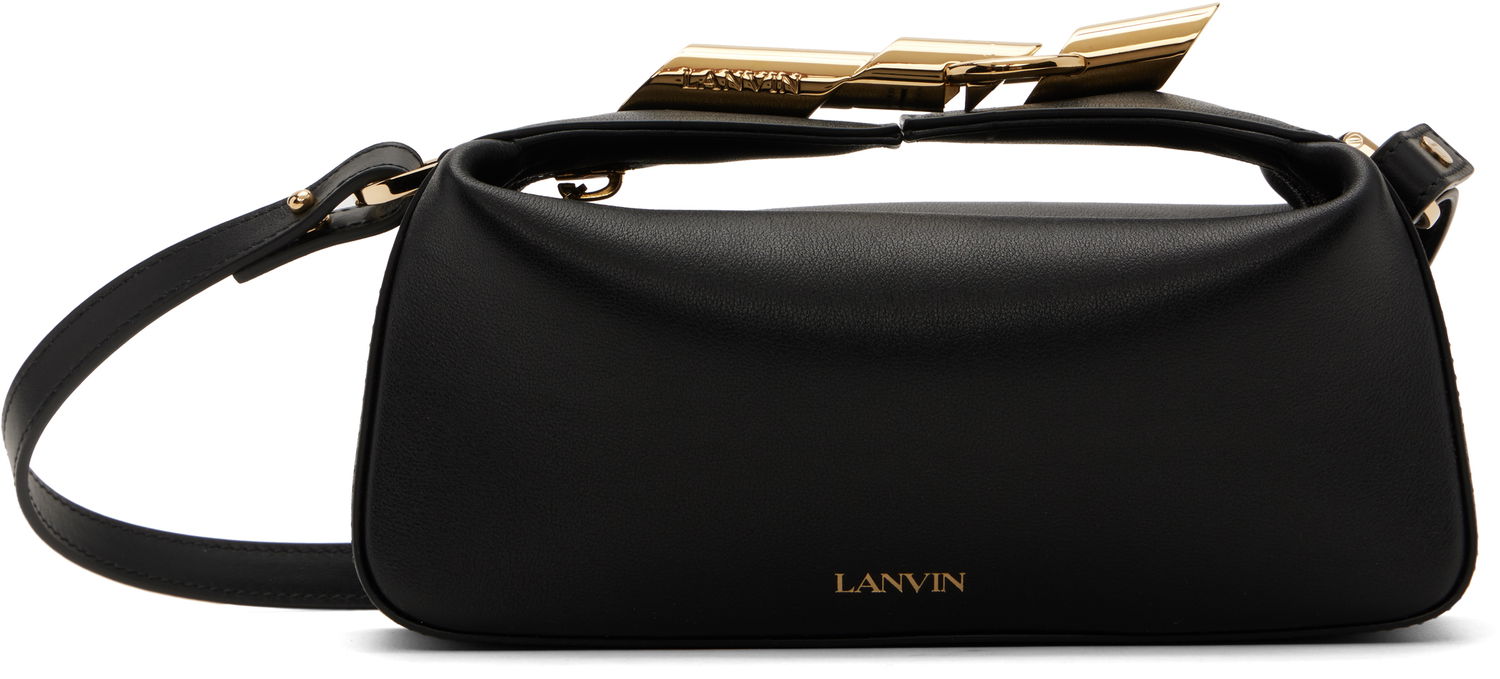 Håndtaske LANVIN Lanvin Haute Séquence Leather Shoulder Bag Sort | LW-BGBE01-PIEN-P25, 0