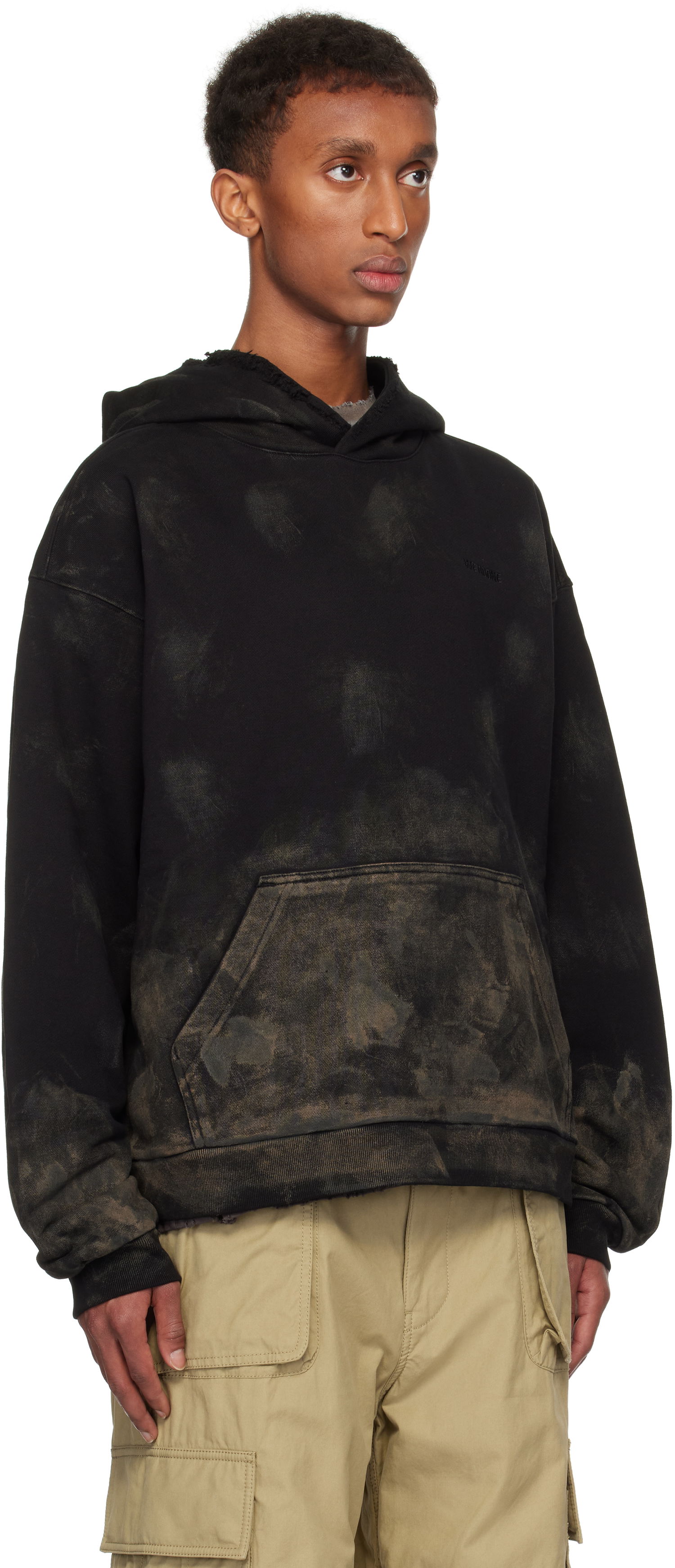 Sweatshirt We11done Muddy Hoodie Sort | WD-TH3-24-823-U-BK, 1