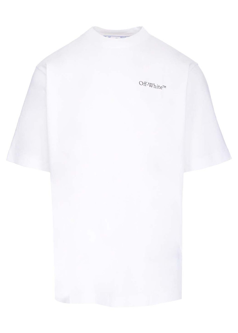 T-shirt Off-White Caravaggio The Crowning With Thorns Print T-Shirt Hvid | OMAA119S22JER0040110