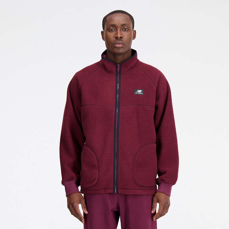 Sweatshirt New Balance Hoodie Bourgogne | MJ33503NBY, 0