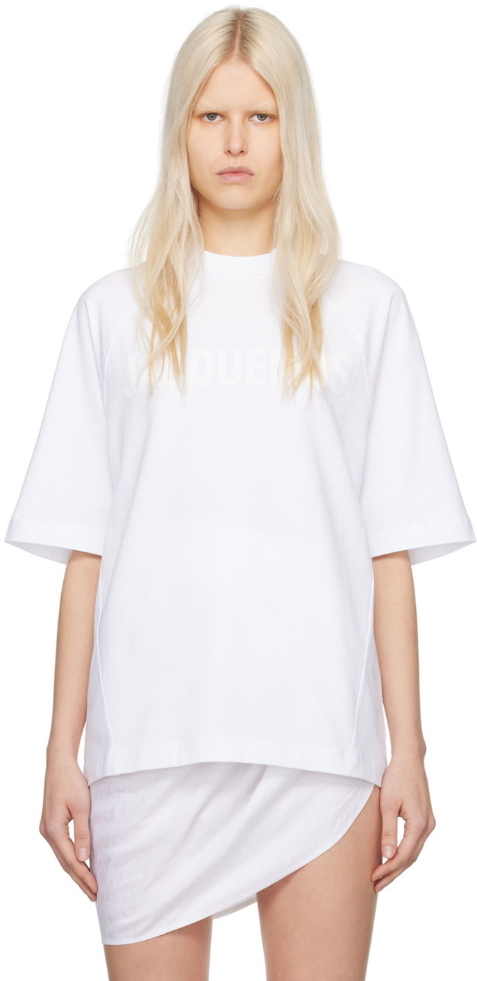 T-shirt Jacquemus Les Classiques 'Le Typo' Hvid | 24E245JS212-2031