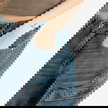 Cargo bukser Rick Owens Rick Owens DRKSHDW Double Cargo Jeans 25" Blå | DS01E3308-DWB-06, 5