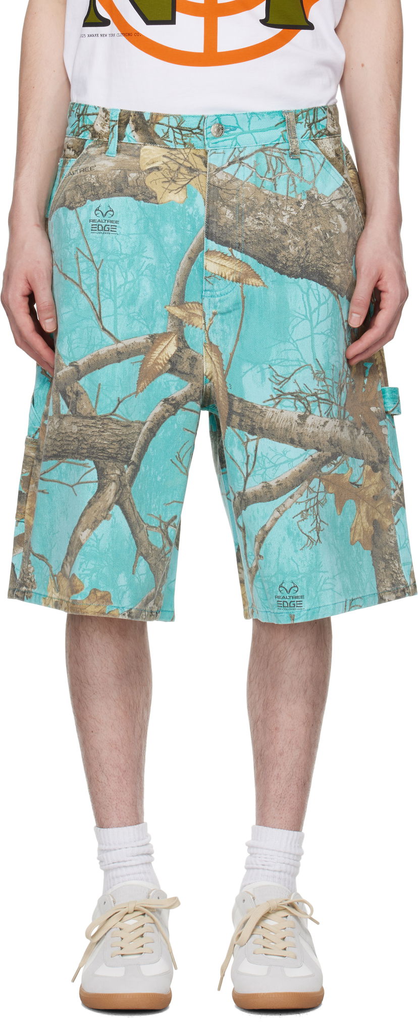 Shorts Awake NY Awake NY Frayed Painter Shorts Turkis | AWK-SP25-PA004