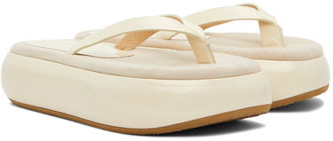 Tøj OSOI OSOI Boat Flip Flop Platform Slides Beige | 22SS030-03-04, 3