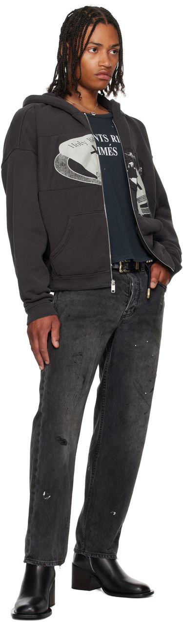 Sweatshirt Enfants Riches Déprimés Enfants Riches Déprimés Holy Bible Assemblage Baggy Zip Hoodie Sort | 020-465, 3