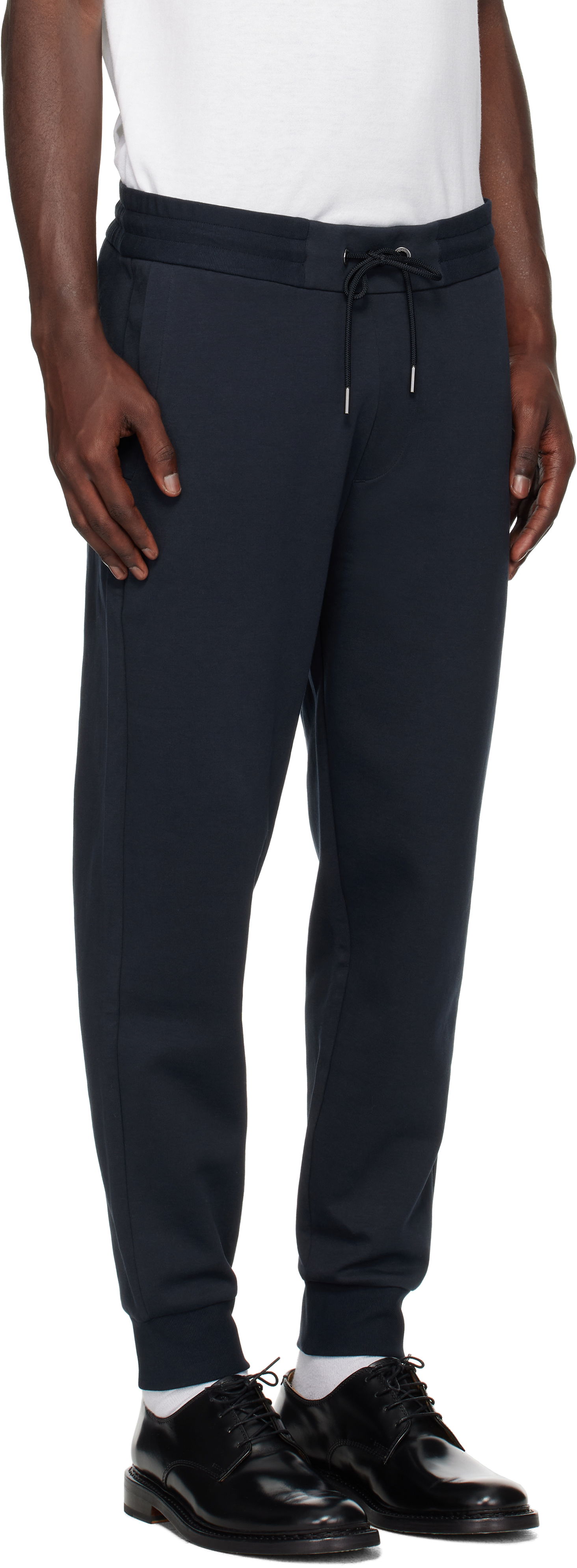 Joggingbukser BOSS BOSS Drawstring Jersey Cotton Sweatpants Mørkeblå | 50520322, 1