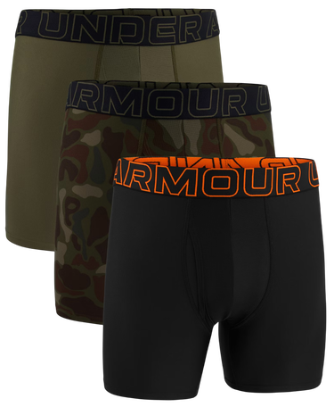 Boksere Under Armour Under Armour Print 6in Boxer Shorts (3-Pack) Grøn | 1383879-392, 4