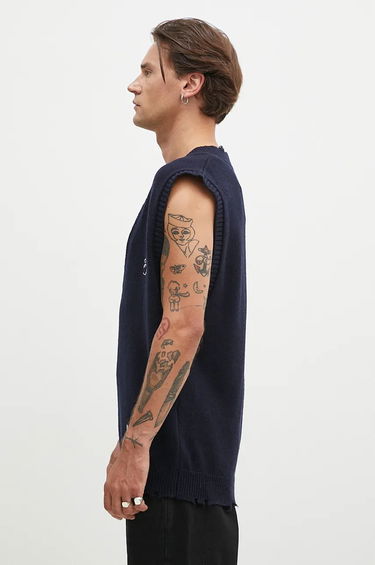 Vest Ambush Repair Stitch V Neck Vest Blå | BMHZ002F24KNI0014628, 1