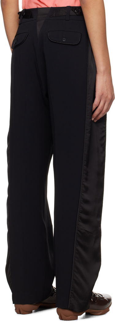 Bukser KIKO KOSTADINOV Kiko Kostadinov Cauda Pleated Trousers Sort | KKWSS25T02-4, 2