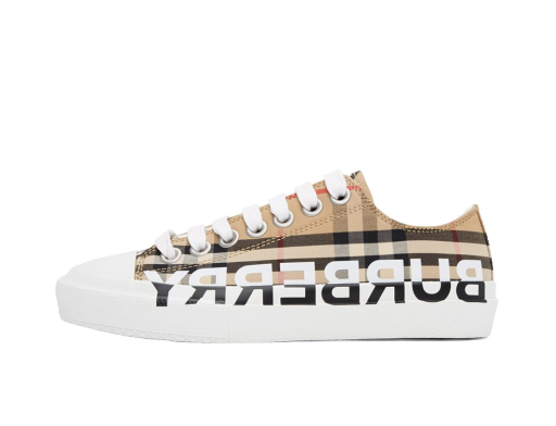 Sneakers og sko Burberry Beige Logo Check Larkhall Sneakers Beige | 8024301