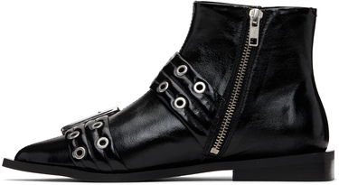 Jakke GANNI GANNI Feminine Buckle Flat Boots Sort | S2650, 2
