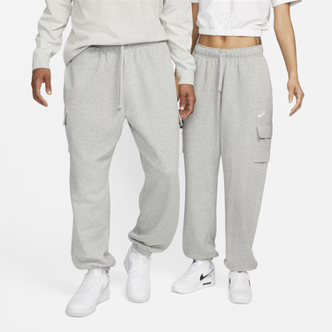 Joggingbukser Nike Sportswear Club Fleece Mid Rise Oversized Cargo Tracksuit Bottoms Grå | DQ5196-063, 0