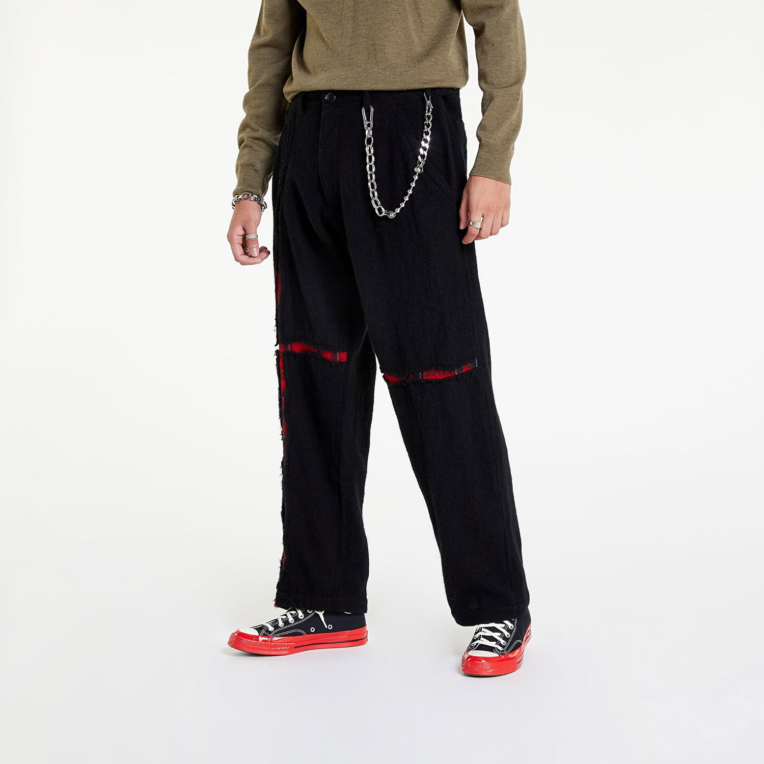 Bukser Comme des Garçons Pants Woven Sort | FJ-P003-W22, 0
