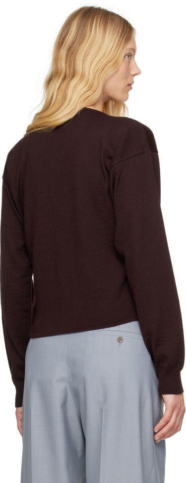 Sweater LEMAIRE Lemaire Fitted Cardigan Brun | TO1322 LK087, 2