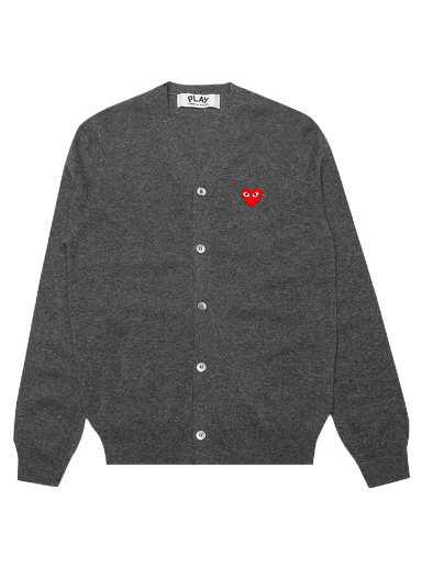 Sweater Comme des Garçons PLAY Knit Cardigan Grå | AZ N008 051 3