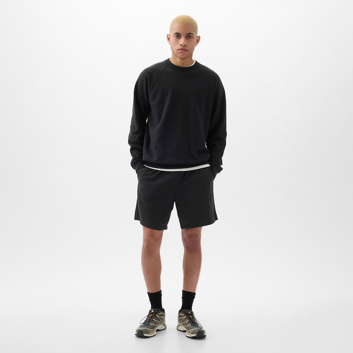 Shorts GAP French Terry Logo Shorts Moonless Night Sort | 868464-01, 0