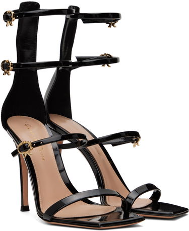 Sneakers og sko Gianvito Rossi Uptown Heeled Sandals With Buckles Sort | G61683.15RIC.VER, 3