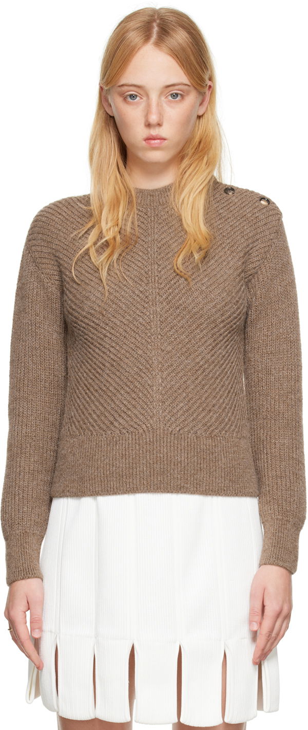 Sweater Bottega Veneta Button Sweater Beige | 719793 V2DE0, 0