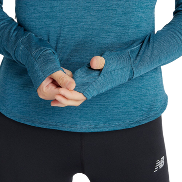 Sweatshirt New Balance Athletics Heat Grid 1/2 Zip Blå | wt43200-tum, 2