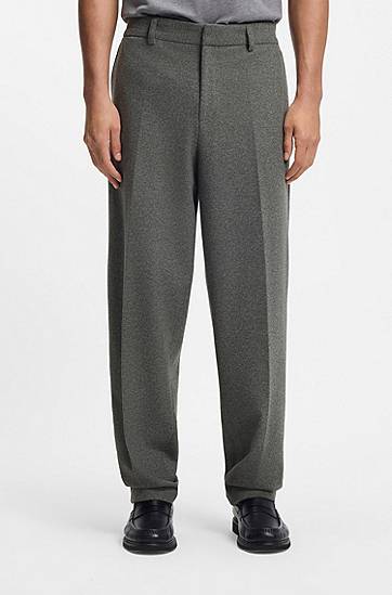 Bukser BOSS Formal Trousers Performance Flannel Grå | 50551541, 1