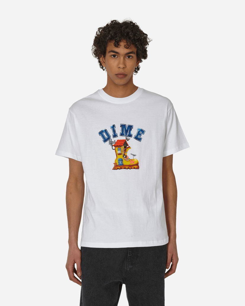 T-shirt Dime House T-Shirt Hvid | DIMEHO2327 WHT