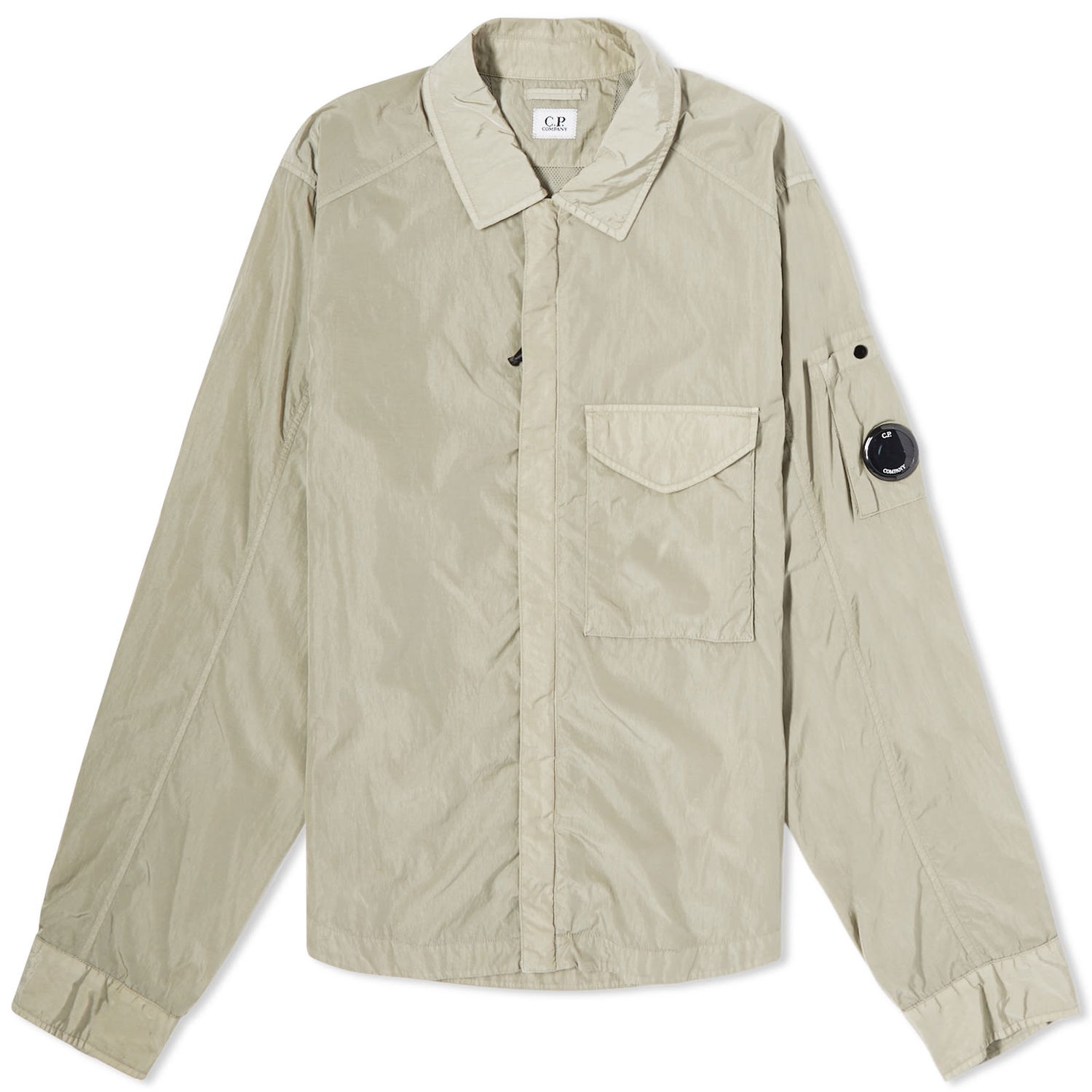 Skjorte C.P. Company Chrome-R Zip Overshirt Grå | 15CMOS041A-005904G-335, 0