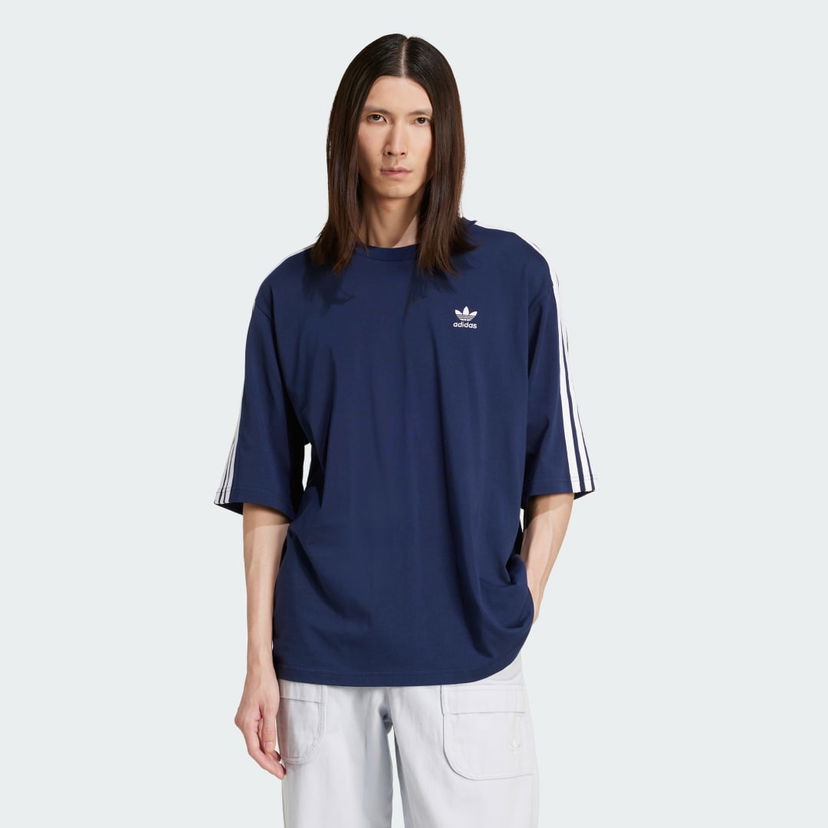 T-shirt adidas Performance Adicolor Oversized T-Shirt Mørkeblå | JP1059