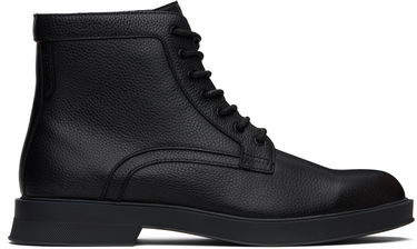 Sneakers og sko BOSS Hugo Grained Leather Boots Sort | 50552559, 0