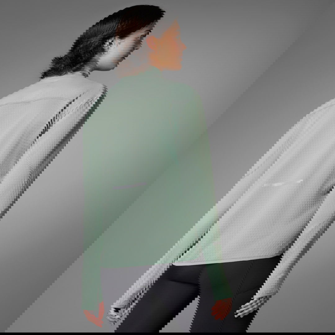 Sweatshirt adidas Performance Reflective Running Half-Zip Top Grøn | JN7144, 1