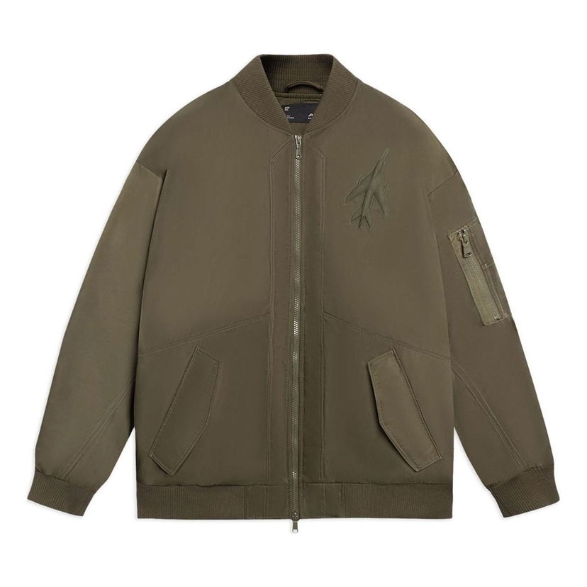 Bomberjakke Li-Ning Logo Bomber Jacket Grøn | AYMS407-1